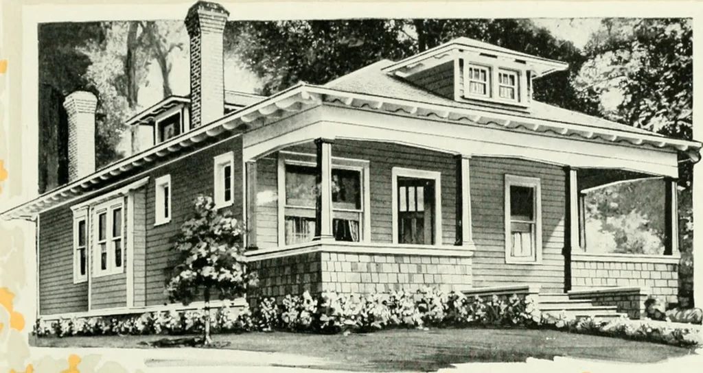An illustration from Aladdin homes : "built in a day" Catalog no. 32, 1919, leaf 60