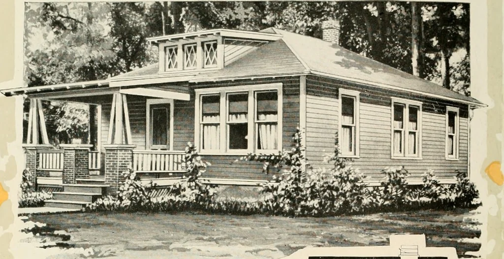An illustration from Aladdin homes : "built in a day" Catalog no. 32, 1919, leaf 61