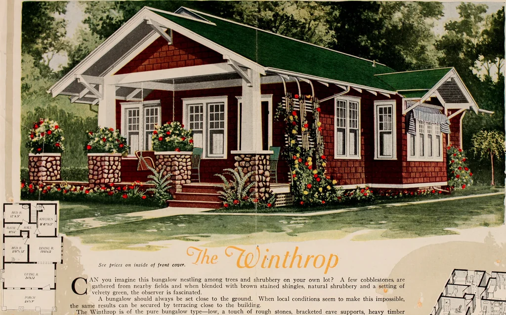An illustration from Aladdin homes : "built in a day" Catalog no. 32, 1919, leaf 63