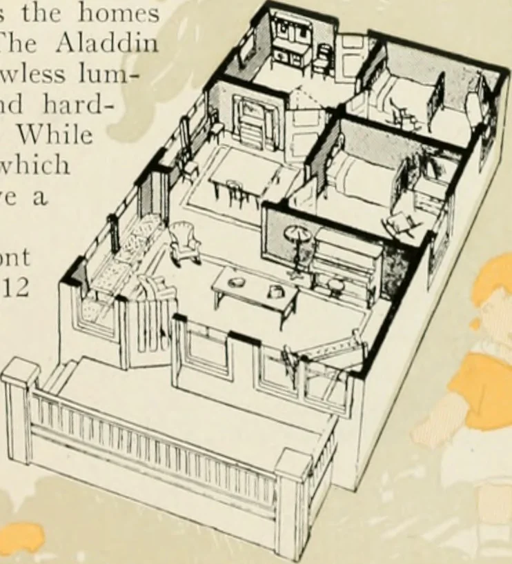 An illustration from Aladdin homes : "built in a day" Catalog no. 32, 1919, leaf 64