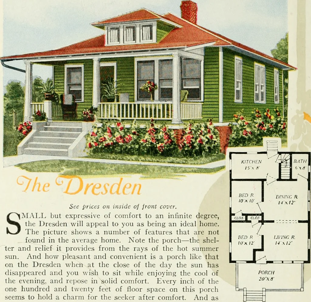 An illustration from Aladdin homes : "built in a day" Catalog no. 32, 1919, leaf 69