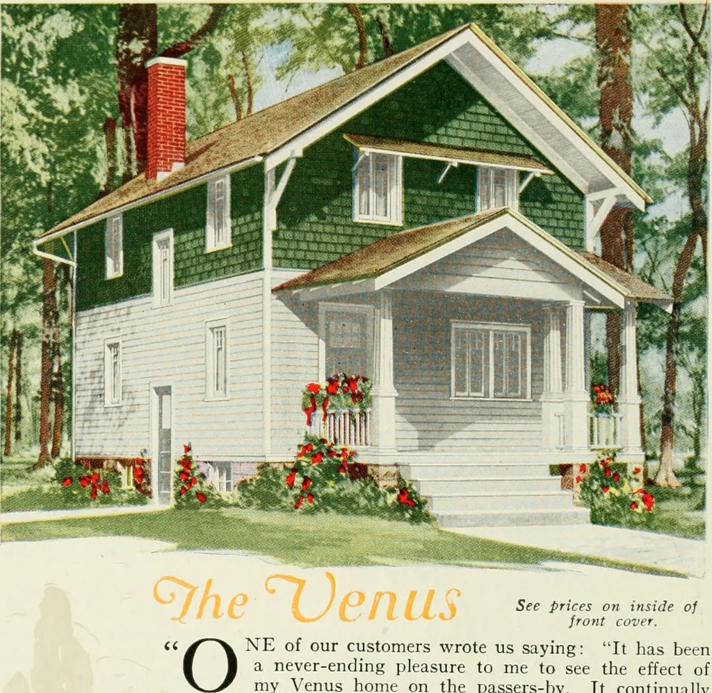 An illustration from Aladdin homes : "built in a day" Catalog no. 32, 1919, leaf 71