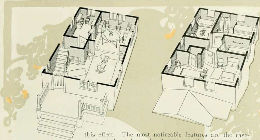 An illustration from Aladdin homes : "built in a day" Catalog no. 32, 1919, leaf 72