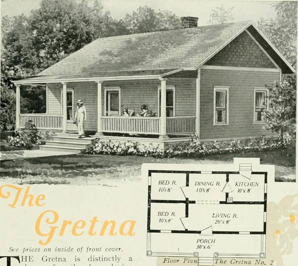 An illustration from Aladdin homes : "built in a day" Catalog no. 32, 1919, leaf 74