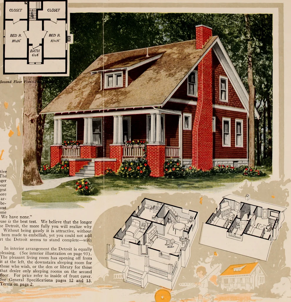 An illustration from Aladdin homes : "built in a day" Catalog no. 32, 1919, leaf 76