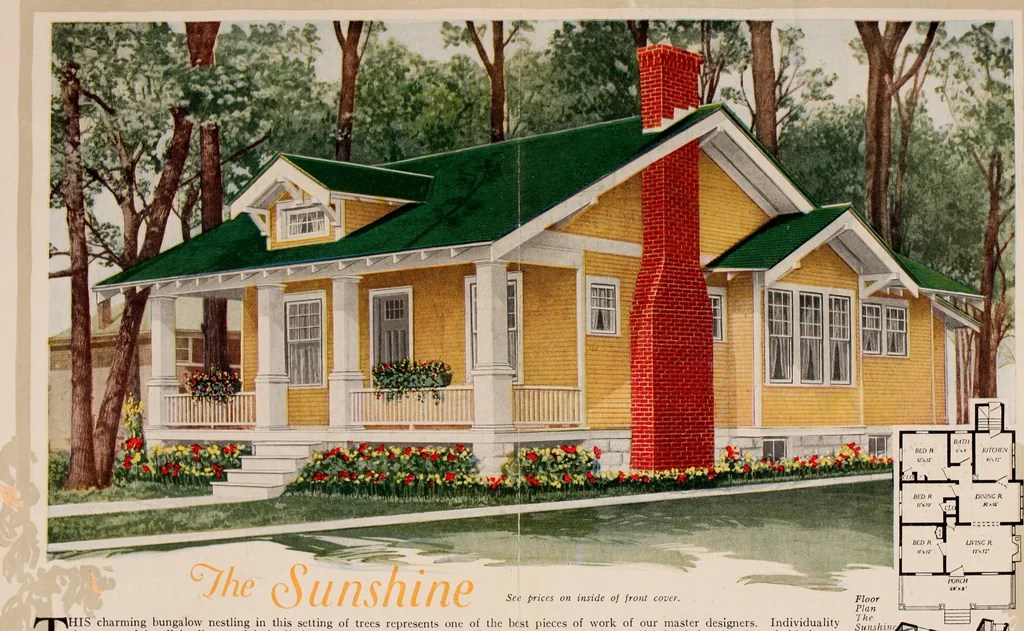 An illustration from Aladdin homes : "built in a day" Catalog no. 32, 1919, leaf 77
