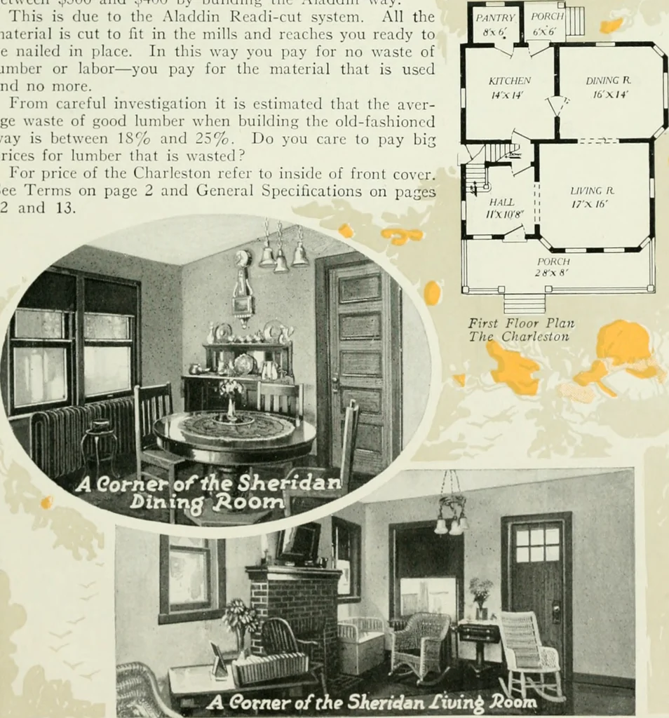An illustration from Aladdin homes : "built in a day" Catalog no. 32, 1919, leaf 80