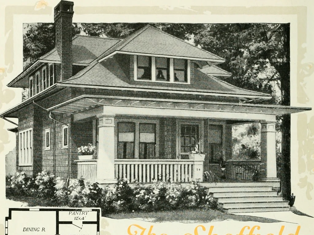 An illustration from Aladdin homes : "built in a day" Catalog no. 32, 1919, leaf 81