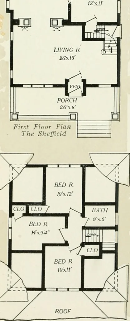An illustration from Aladdin homes : "built in a day" Catalog no. 32, 1919, leaf 81