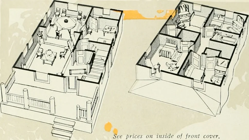 An illustration from Aladdin homes : "built in a day" Catalog no. 32, 1919, leaf 85