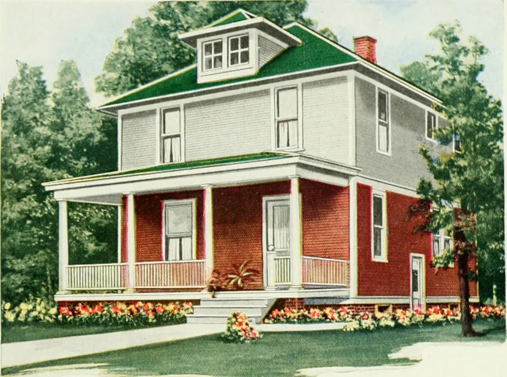 An illustration from Aladdin homes : "built in a day" Catalog no. 32, 1919, leaf 86