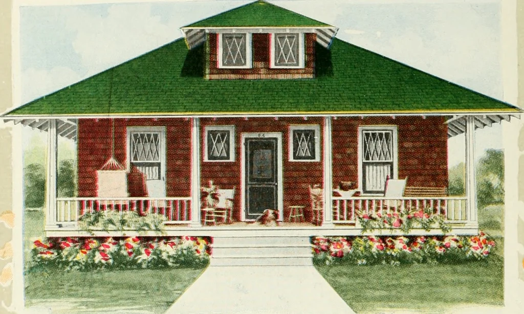 An illustration from Aladdin homes : "built in a day" Catalog no. 32, 1919, leaf 87