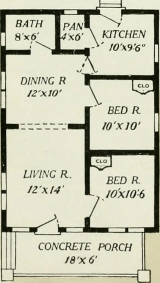 An illustration from Aladdin homes : "built in a day" Catalog no. 32, 1919, leaf 88