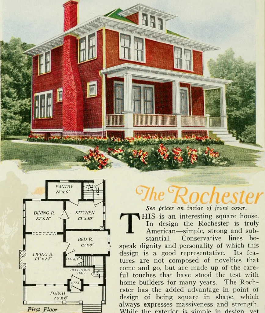 An illustration from Aladdin homes : "built in a day" Catalog no. 32, 1919, leaf 89