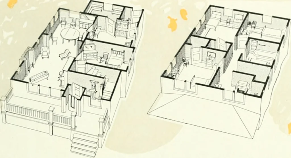 An illustration from Aladdin homes : "built in a day" Catalog no. 32, 1919, leaf 90