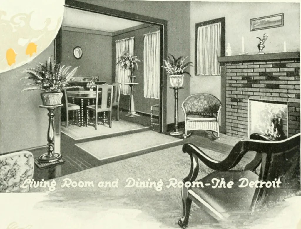 An illustration from Aladdin homes : "built in a day" Catalog no. 32, 1919, leaf 90
