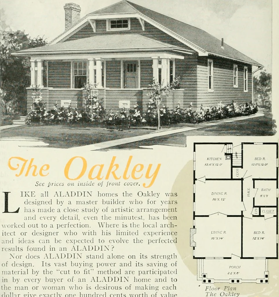 An illustration from Aladdin homes : "built in a day" Catalog no. 32, 1919, leaf 91