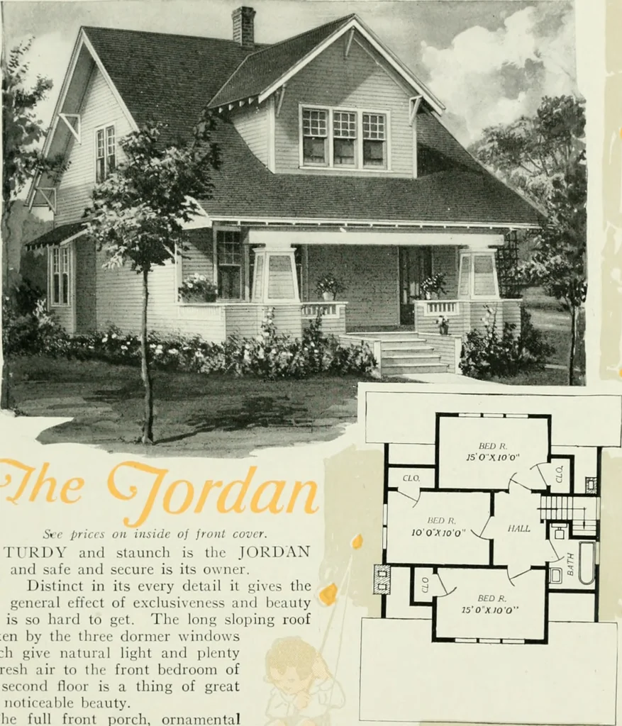An illustration from Aladdin homes : "built in a day" Catalog no. 32, 1919, leaf 92