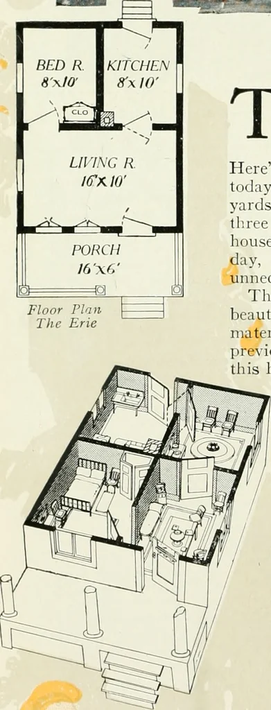 An illustration from Aladdin homes : "built in a day" Catalog no. 32, 1919, leaf 93