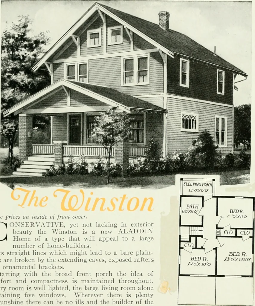 An illustration from Aladdin homes : "built in a day" Catalog no. 32, 1919, leaf 94