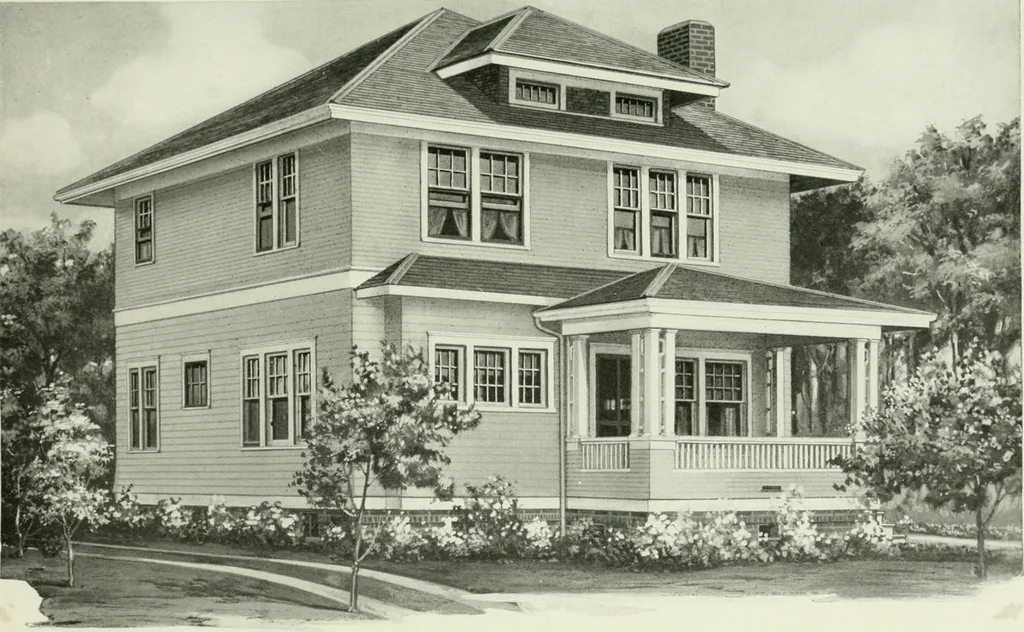 An illustration from Aladdin homes : "built in a day" Catalog no. 32, 1919, leaf 96