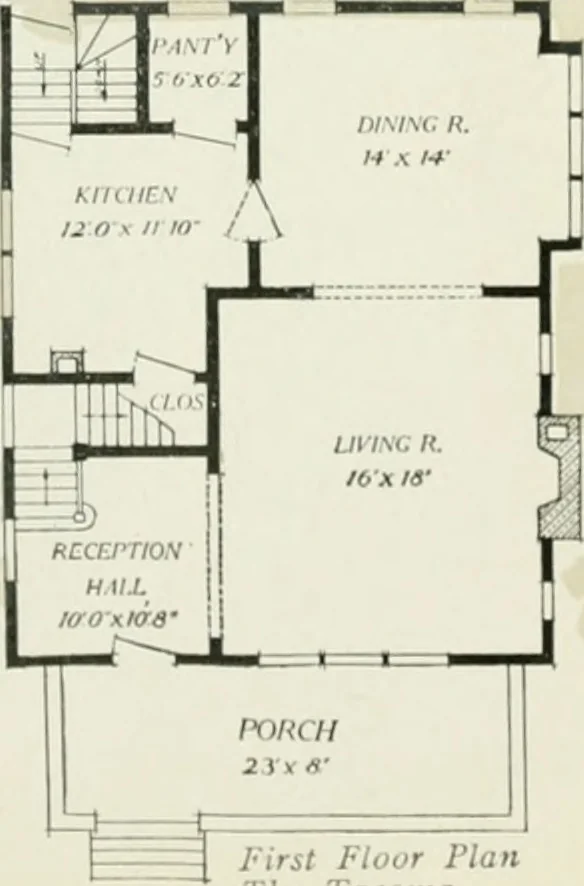 An illustration from Aladdin homes : "built in a day" Catalog no. 32, 1919, leaf 98