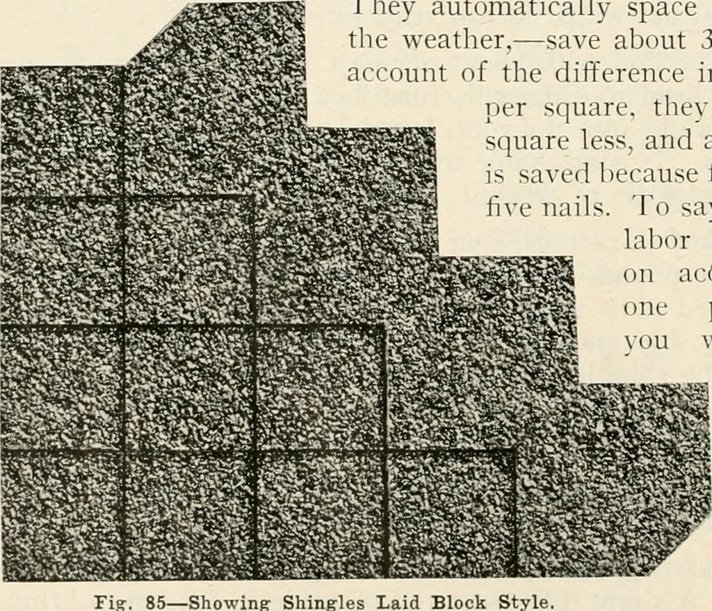 An illustration from Aladdin Manual of construction : containing practical methods covering every step necessary in the erection of Aladdin houses, barns, garages, etc. / prepared and illustrated by David S. Betcone, 1918, leaf 107