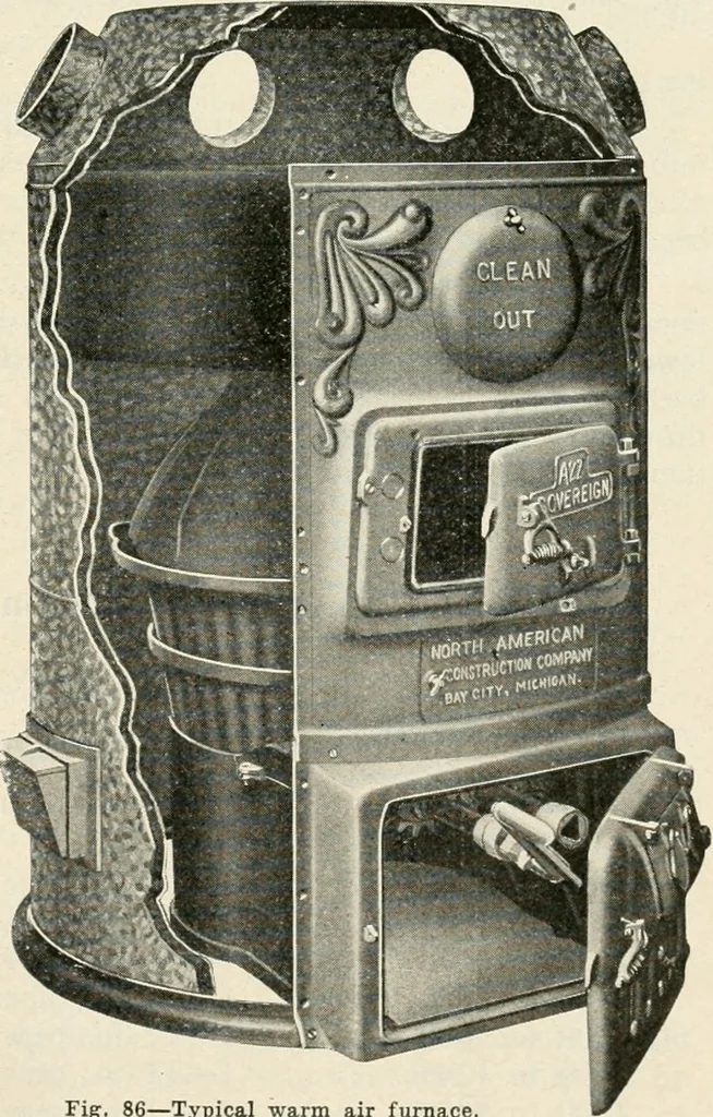 An illustration from Aladdin Manual of construction : containing practical methods covering every step necessary in the erection of Aladdin houses, barns, garages, etc. / prepared and illustrated by David S. Betcone, 1918, leaf 112