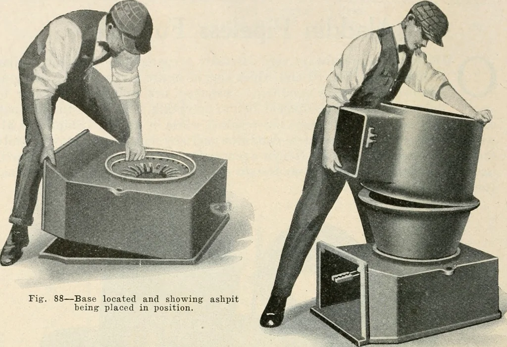 An illustration from Aladdin Manual of construction : containing practical methods covering every step necessary in the erection of Aladdin houses, barns, garages, etc. / prepared and illustrated by David S. Betcone, 1918, leaf 119