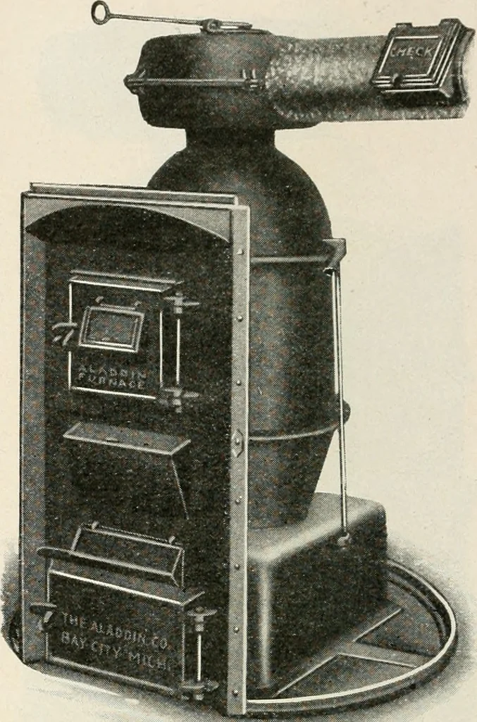 An illustration from Aladdin Manual of construction : containing practical methods covering every step necessary in the erection of Aladdin houses, barns, garages, etc. / prepared and illustrated by David S. Betcone, 1918, leaf 121