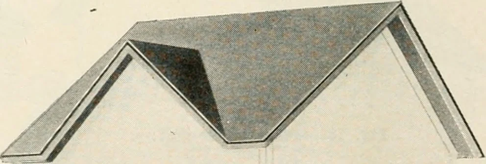 An illustration from Aladdin Manual of construction : containing practical methods covering every step necessary in the erection of Aladdin houses, barns, garages, etc. / prepared and illustrated by David S. Betcone, 1918, leaf 237