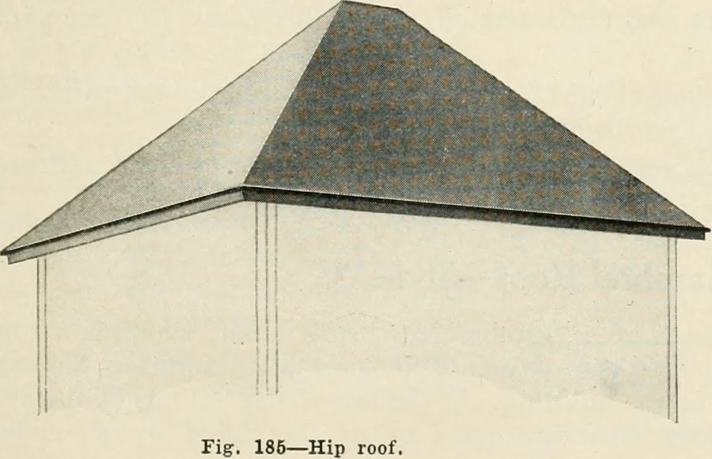 An illustration from Aladdin Manual of construction : containing practical methods covering every step necessary in the erection of Aladdin houses, barns, garages, etc. / prepared and illustrated by David S. Betcone, 1918, leaf 238