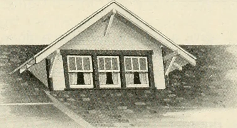 An illustration from Aladdin Manual of construction : containing practical methods covering every step necessary in the erection of Aladdin houses, barns, garages, etc. / prepared and illustrated by David S. Betcone, 1918, leaf 256