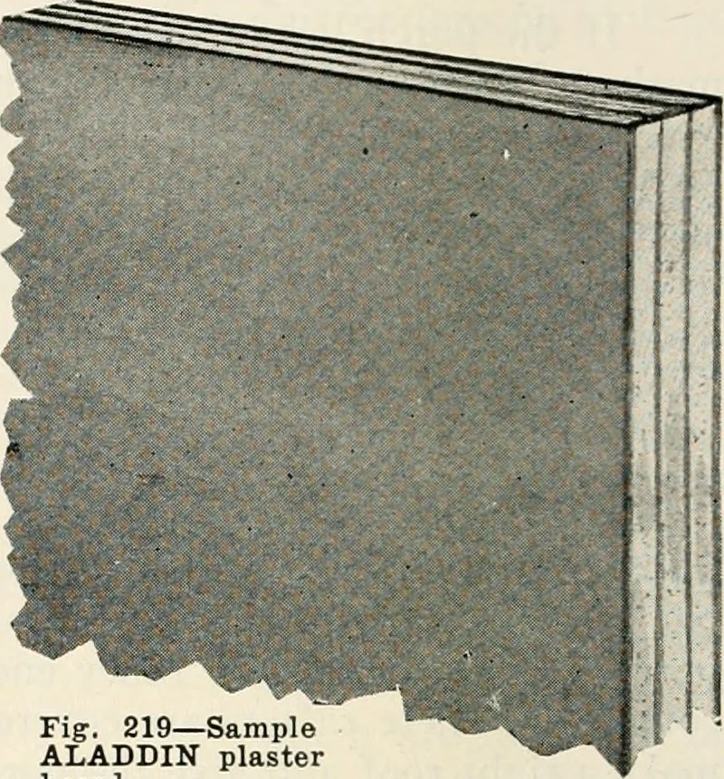 An illustration from Aladdin Manual of construction : containing practical methods covering every step necessary in the erection of Aladdin houses, barns, garages, etc. / prepared and illustrated by David S. Betcone, 1918, leaf 263