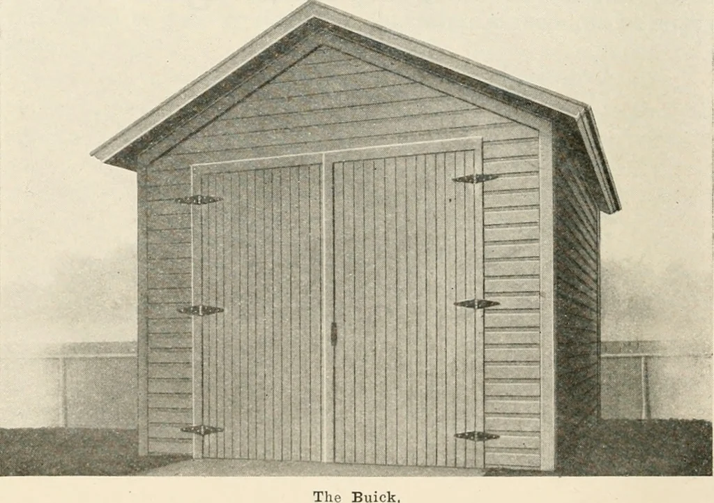An illustration from Aladdin Manual of construction : containing practical methods covering every step necessary in the erection of Aladdin houses, barns, garages, etc. / prepared and illustrated by David S. Betcone, 1918, leaf 291