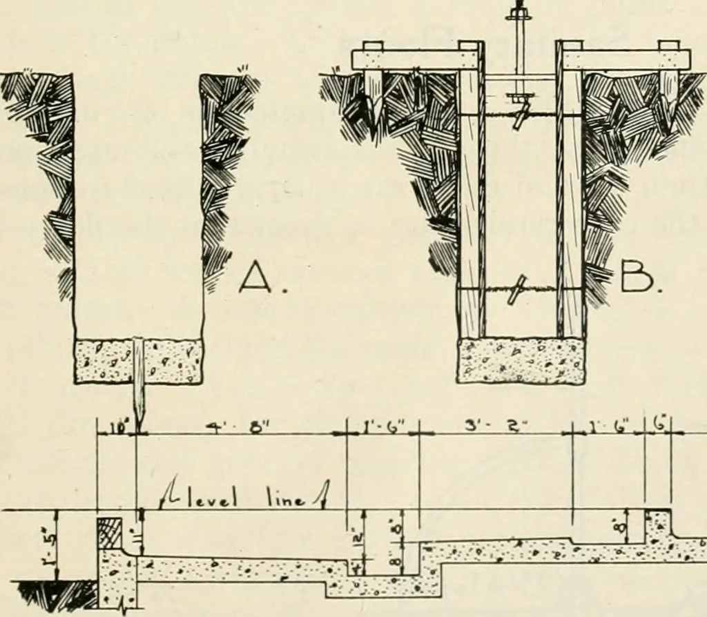 An illustration from Aladdin Manual of construction : containing practical methods covering every step necessary in the erection of Aladdin houses, barns, garages, etc. / prepared and illustrated by David S. Betcone, 1918, leaf 310