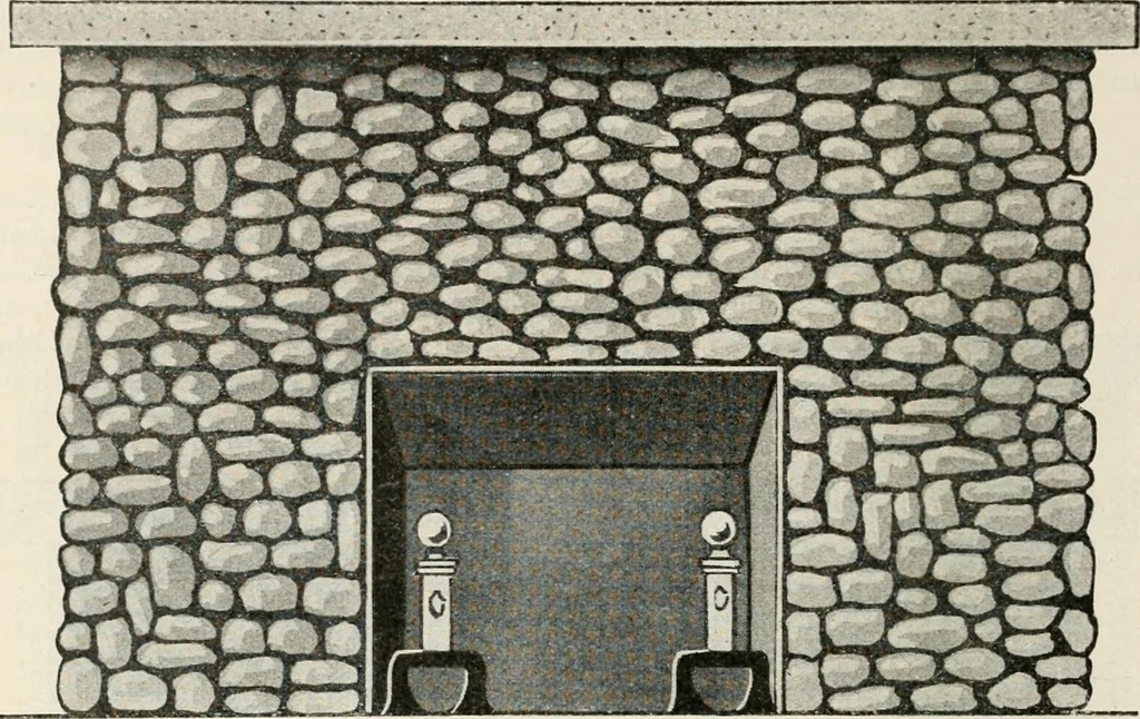 An illustration from Aladdin Manual of construction : containing practical methods covering every step necessary in the erection of Aladdin houses, barns, garages, etc. / prepared and illustrated by David S. Betcone, 1918, leaf 81