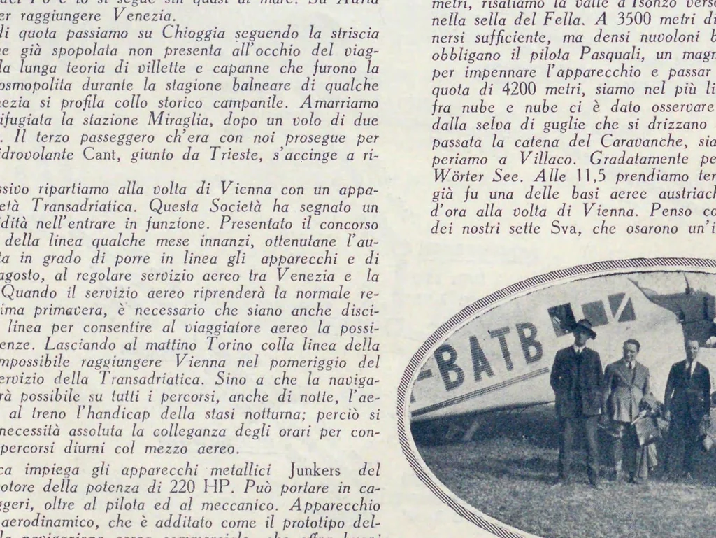 An illustration from L'Ala d'Italia, 1922, leaf 230