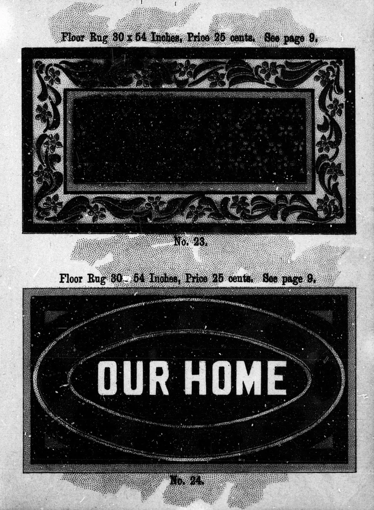 An illustration from Diamond Dye rug book [microform], 1899, leaf 14