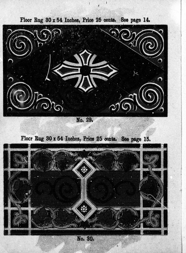 An illustration from Diamond Dye rug book [microform], 1899, leaf 17