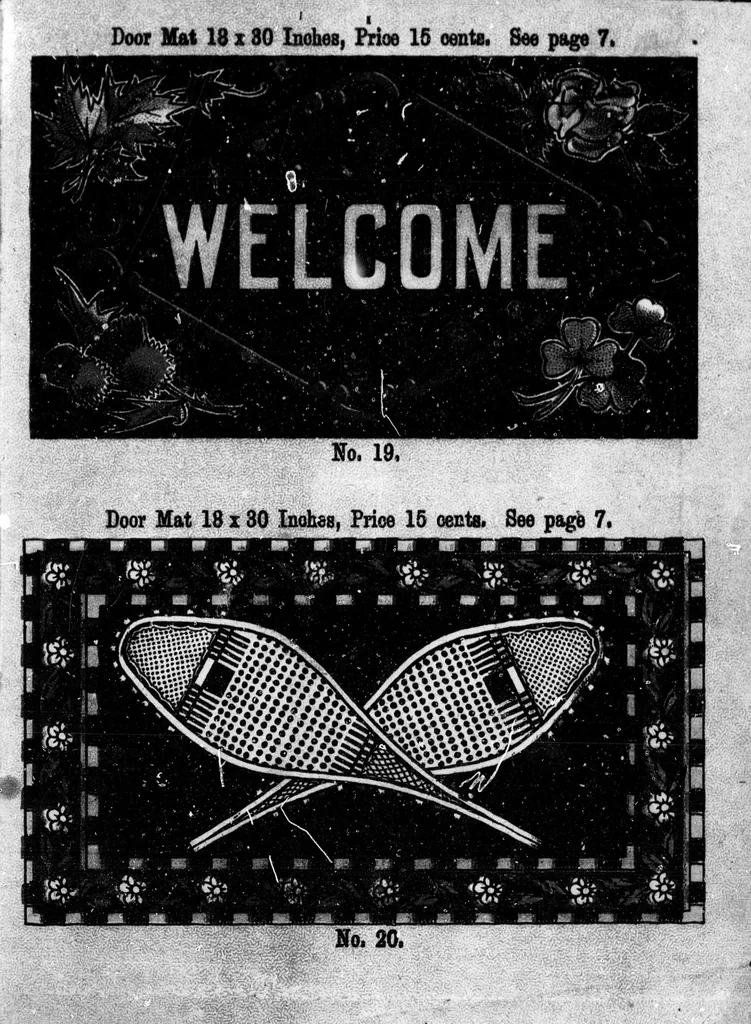 An illustration from Diamond Dye rug book [microform], 1899, leaf 26