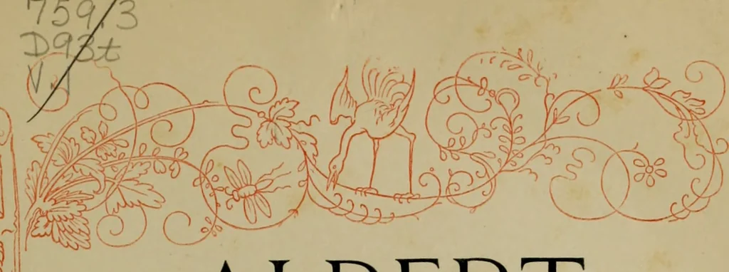 An illustration from Albert Dürer, his life and works, 1882, leaf 8