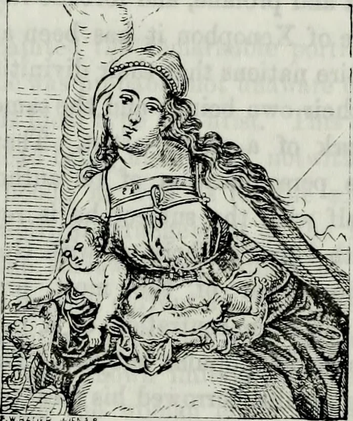 An illustration from Albert Dürer, his life and works, 1882, leaf 135
