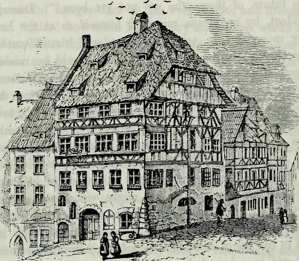 An illustration from Albert Dürer, his life and works, 1882, leaf 367