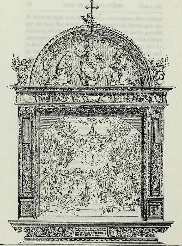 An illustration from Albert Dürer, his life and works, 1882, leaf 47