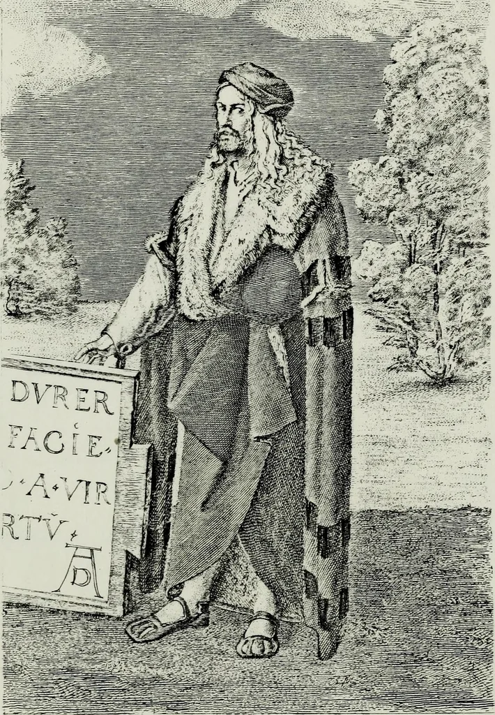 An illustration from Albert Dürer, his life and works, 1882, leaf 9
