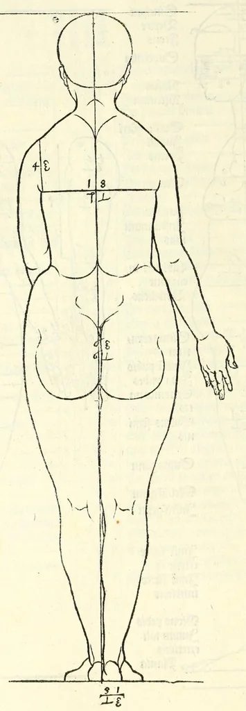An illustration from Alberti Dureri Clarissimi pictoris et geometrae de symmetria partium in rectis formis humanorum corporum, 1532, leaf 100