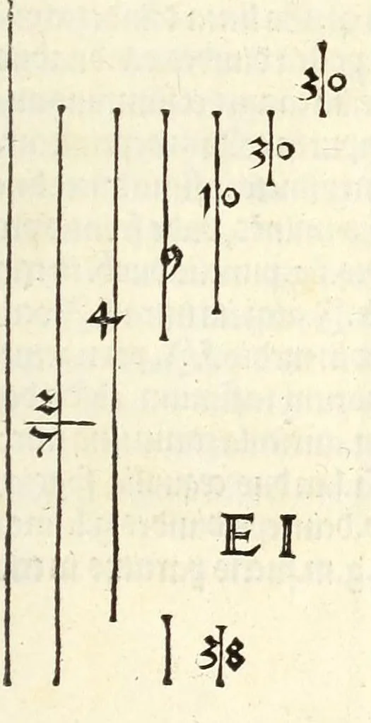 An illustration from Alberti Dureri Clarissimi pictoris et geometrae de symmetria partium in rectis formis humanorum corporum, 1532, leaf 63