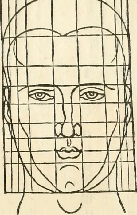 An illustration from Alberti Dvreri clarissimi pictoris et geometrae De symmetria partium humanorum corporum libri quatuor : è germanica lingua in latinam versi, 1557, leaf 162
