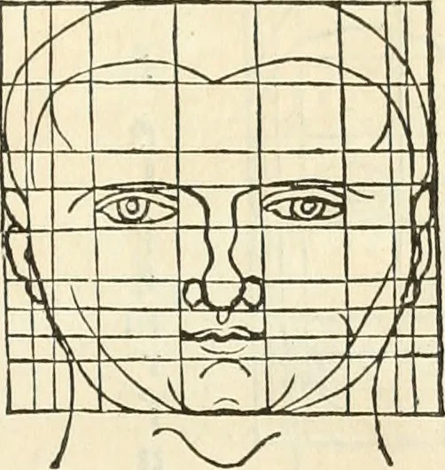 An illustration from Alberti Dvreri clarissimi pictoris et geometrae De symmetria partium humanorum corporum libri quatuor : è germanica lingua in latinam versi, 1557, leaf 162